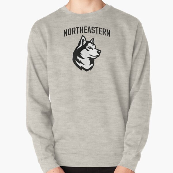 Northeastern University Huskies Campus Hoodie Sweatshirt Heather Grey