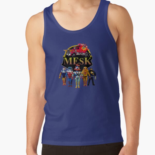 M.E.S.K. M.A.S.K. Bootleg Figures and Logo Tank Top