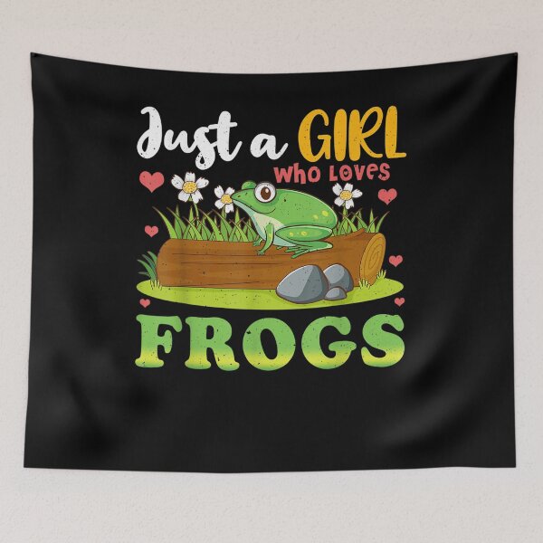Item preview, Just A Girl Who Loves Frogs  designed and sold by beatabea.