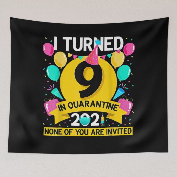 Item preview, Funny I Turned 9 In Quarantine 2021 9th Birthday Boys Girls  designed and sold by beatabea.