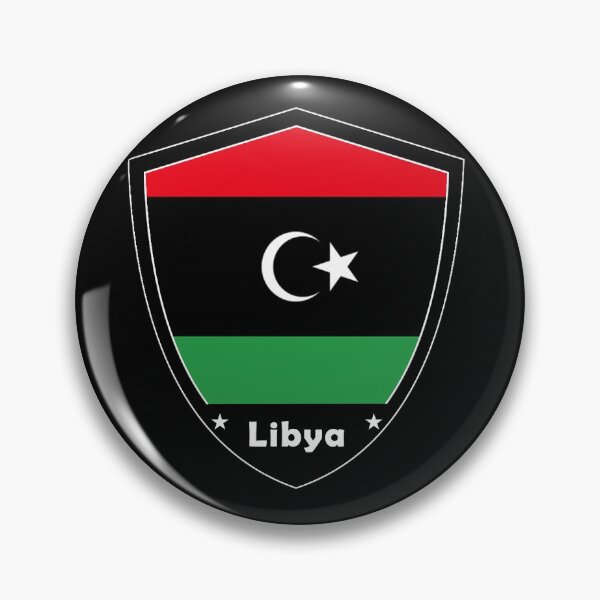 Item preview, Libya Flag Badge designed and sold by Gina-Driada.