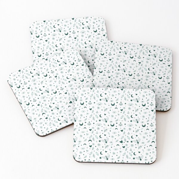 Item preview, Mystic celestial pattern sage green designed and sold by iconicus-design.