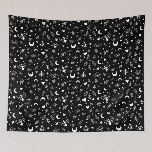 Item preview, Mystic celestial pattern white designed and sold by iconicus-design.