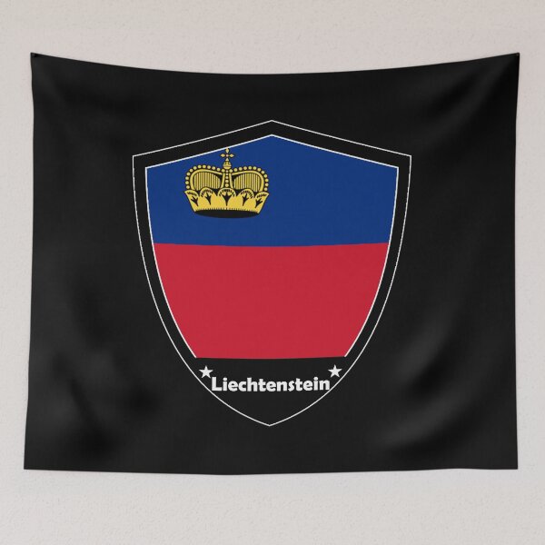 Artikelvorschau, Liechtensteiner Flaggenabzeichen entworfen und verkauft von Gina-Driada.