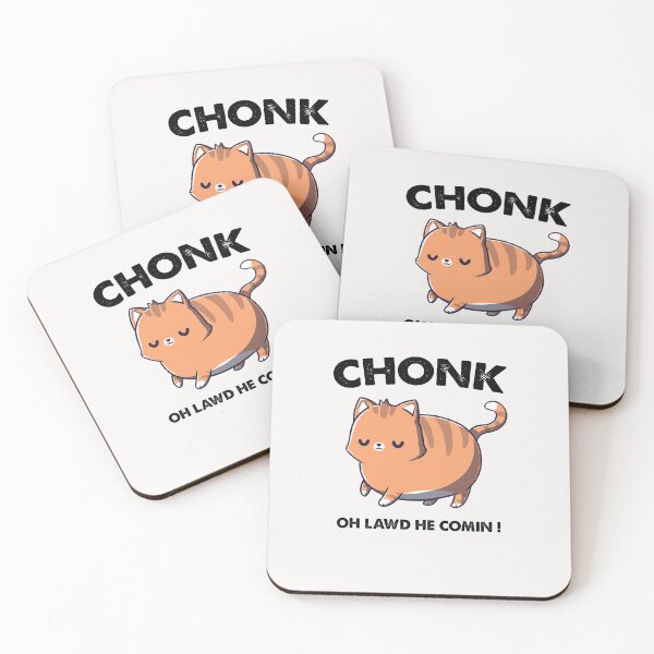 Item preview, CHONK,Cute Cat With Red Nose  designed and sold by sirrab.