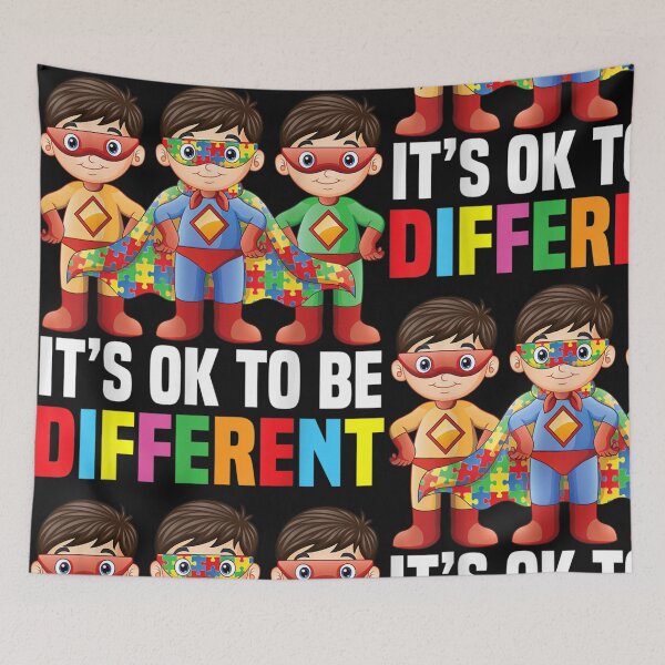 Item preview, Its Ok To Be Different Superhero Autism designed and sold by Kingpoew.