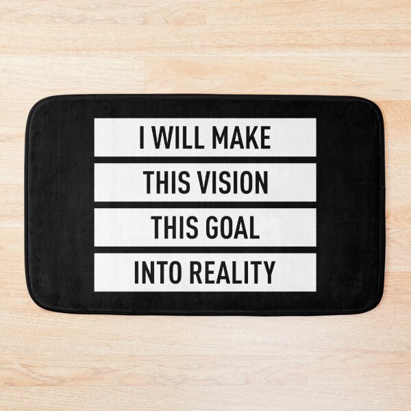 Item preview, I Will Make This Vision This Goal Into Reality (White) designed and sold by FilipeFerreira.