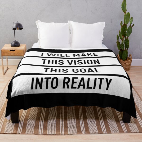 Item preview, I Will Make This Vision This Goal Into Reality (White) designed and sold by FilipeFerreira.