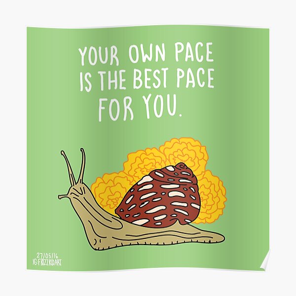 Your Own Pace Poster