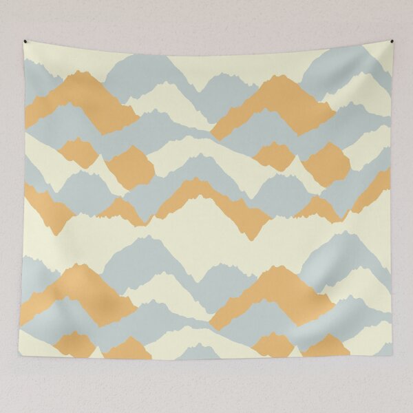 Item preview, Color Block Mountains | Yellow and Gray Geometric Pattern  designed and sold by Sarahelena Barrios.