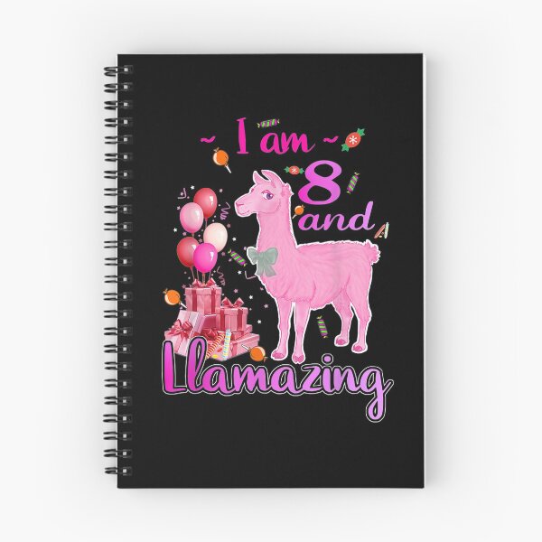 Item preview, I Am 8 Years Old And Llamazing 8th Llama Birthday Girl Boy  designed and sold by beatabea.
