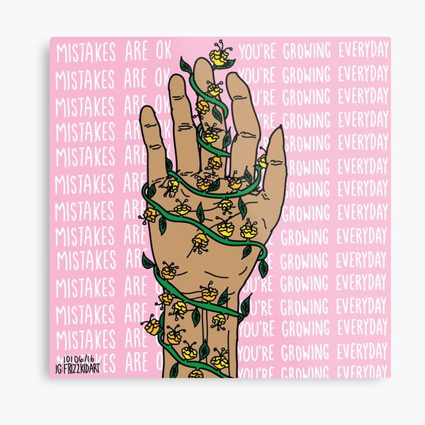 Mistakes are OK Metal Print