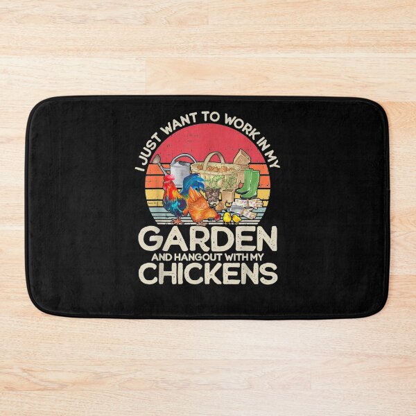 Item preview, Vintage I Just Want To Work In My Garden Chicken Lovers  designed and sold by beatabea.