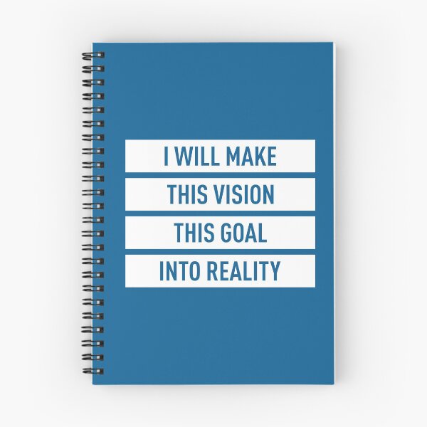 Item preview, I Will Make This Vision This Goal Into Reality (Blue BG) designed and sold by FilipeFerreira.