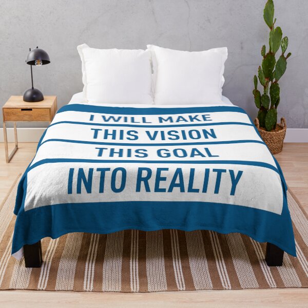 Item preview, I Will Make This Vision This Goal Into Reality (Blue BG) designed and sold by FilipeFerreira.