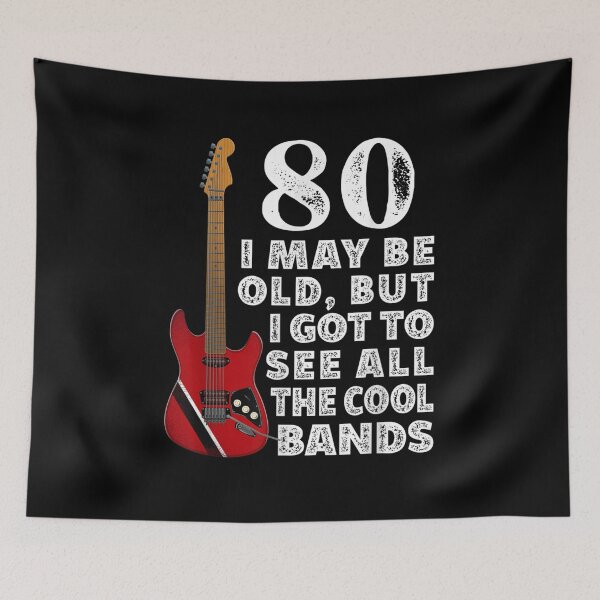 Item preview, Funny I 80th Birthday I May Be Old I Electric Guitar I Music  designed and sold by beatabea.
