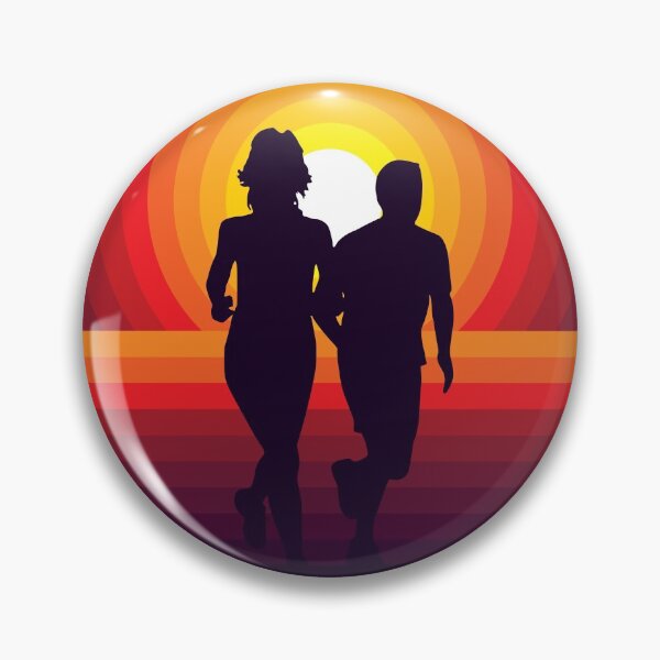 Item preview, Just Keep Running - Summer Sunset Silhouette (Couple) designed and sold by STUDIO-72.