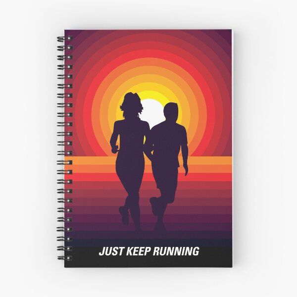 Item preview, Just Keep Running - Summer Sunset Silhouette (Couple) designed and sold by STUDIO-72.