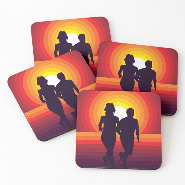 Item preview, Just Keep Running - Summer Sunset Silhouette (Couple) designed and sold by STUDIO-72.