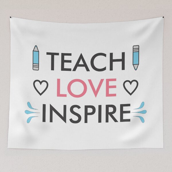 Aperçu de l'œuvre Teach Love Inspire créée et vendue par third-try.