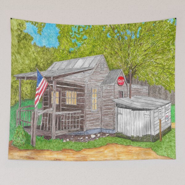 Artikelvorschau, Hall's Store, Mortimer, NC - um 1973 entworfen und verkauft von Douglas Walker.