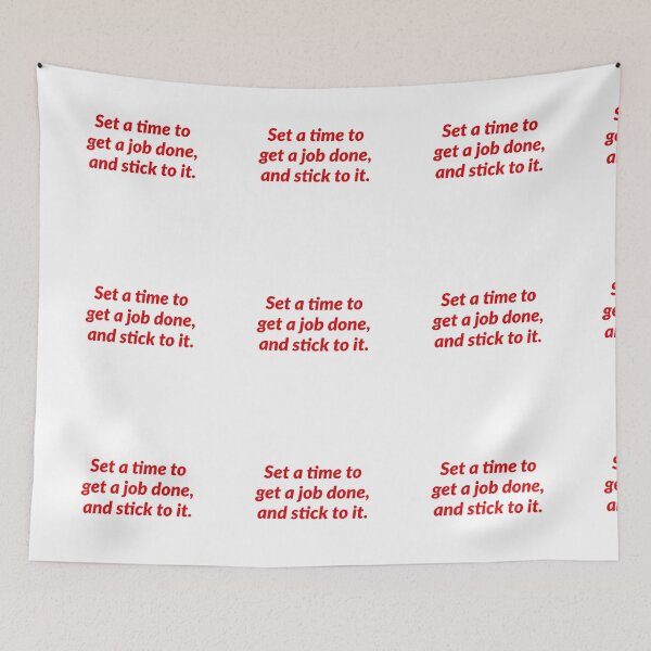 Item preview, Set a time to get a job done. designed and sold by Andrew Hopgood.