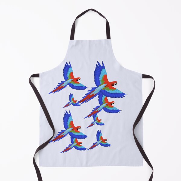 Item preview, Flock of Red macaw, red parrot or scarlet macaw. Colorful design. designed and sold by Rui Valverde.
