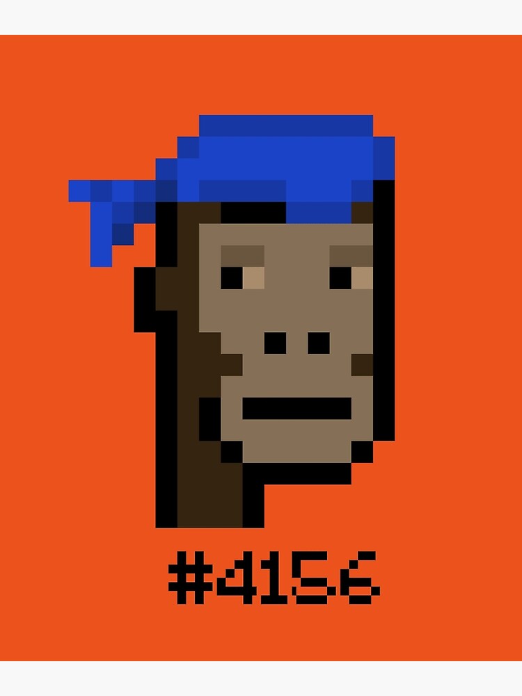 "CryptoPunks 4156" Art Print for Sale by CryptoFunks Redbubble