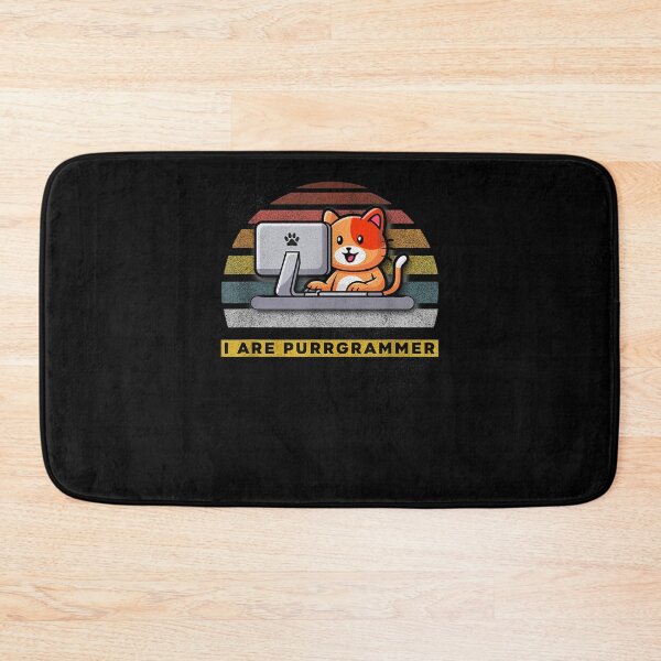 Item preview, Funny Programmer Cat I Are Purrgrammer Vintage Style  designed and sold by beatabea.