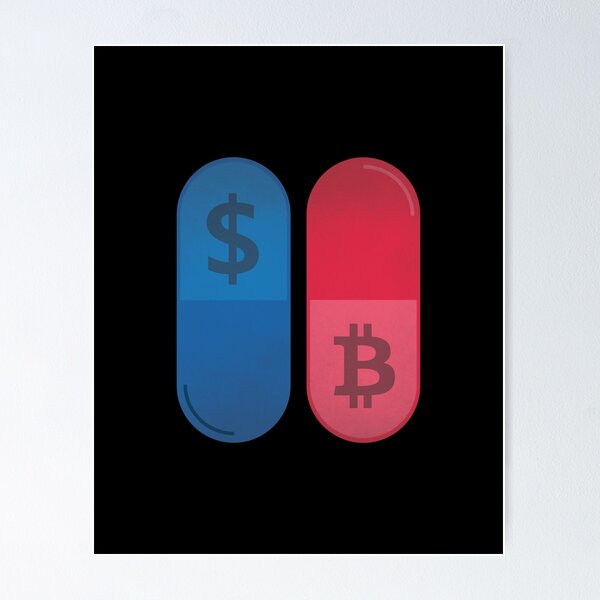 Item preview, Bitcoin Redpill Fiat Bluepill designed and sold by Aetha.