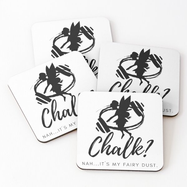 Item preview, Funny CrossFit/Fitness/Gym Chalk Design BLACK/WHITE designed and sold by PortfoliobyJana.