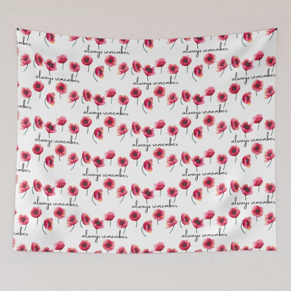 Item preview, Always Remember Poppies designed and sold by Roy & Tiffany.