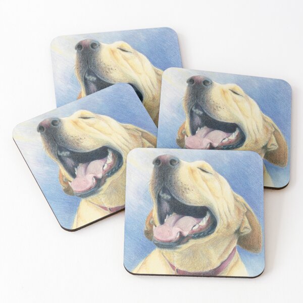 Item preview, Yellow Lab, Labrador Retriever Dog Panting and Smiling - "Pant" designed and sold by Carye VanDerPol Mahoney.