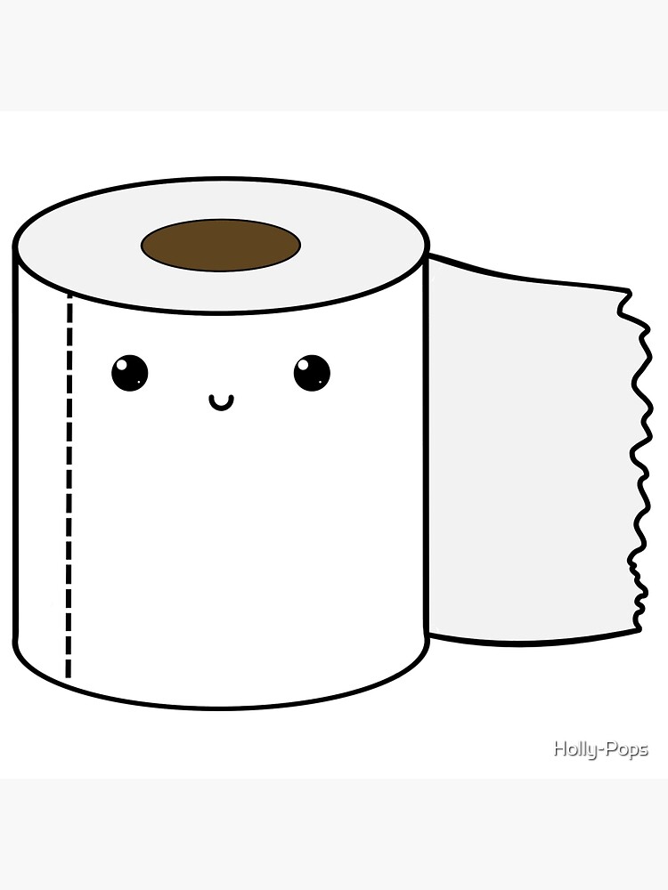 Cute toilet paper Art Board Print for Sale by Holly-Pops