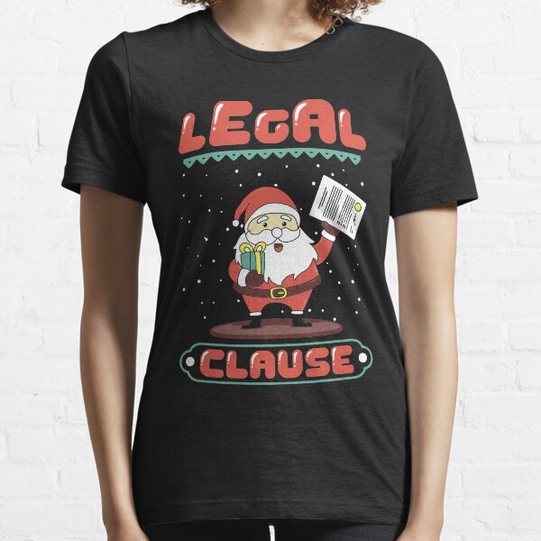 Vista previa del artículo con la obra «Cláusula legal Navidad divertida del abogado», diseñado y vendido por lsapparel.