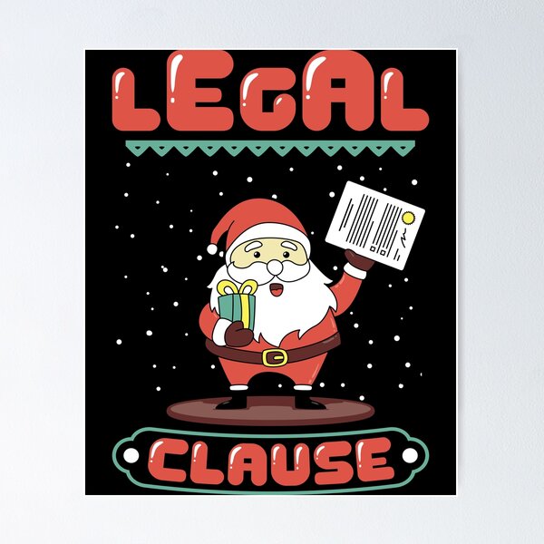 Item preview, Legal Clause Funny Attorney Christmas designed and sold by lsapparel.
