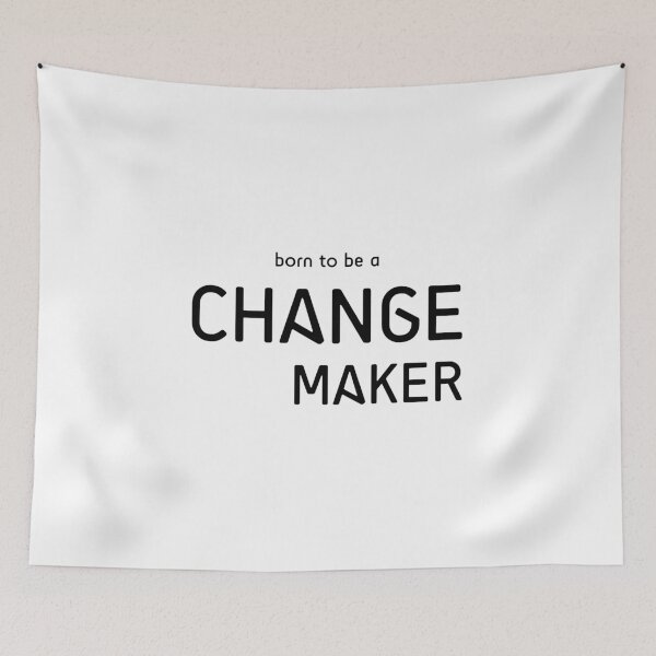 Item preview, Change Maker Typography Motivational Quote designed and sold by kerimeart.