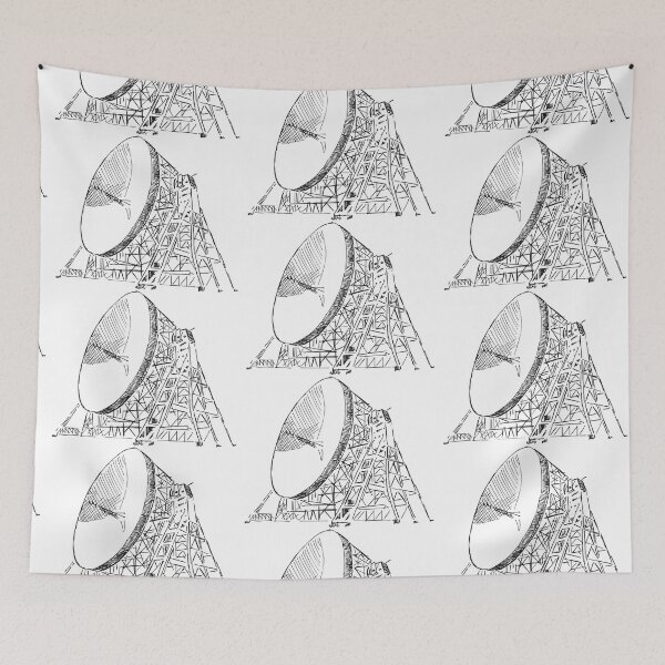 Item preview, Jodrell Bank, Lovell Telescope, Illustrated Tribute designed and sold by FoleyPottery.