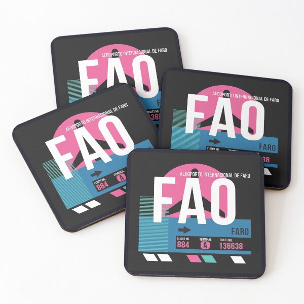 Item preview, Faro Algarve, Portugal (FAO) Airport Code Baggage Tag designed and sold by SLAG-Creative.