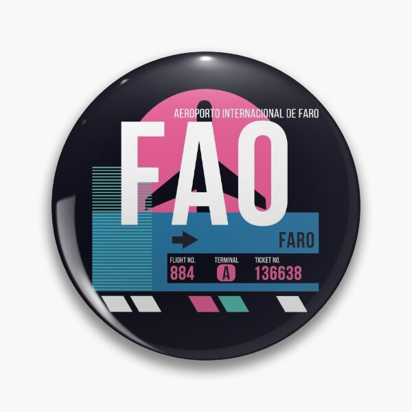 Item preview, Faro Algarve, Portugal (FAO) Airport Code Baggage Tag designed and sold by SLAG-Creative.