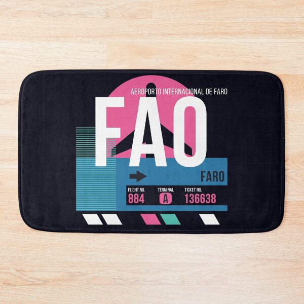 Item preview, Faro Algarve, Portugal (FAO) Airport Code Baggage Tag designed and sold by SLAG-Creative.