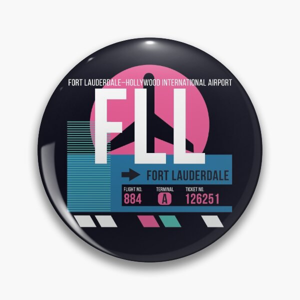 Item preview, Fort Lauderdale, Florida (FLL) Airport Code Baggage Tag designed and sold by SLAG-Creative.