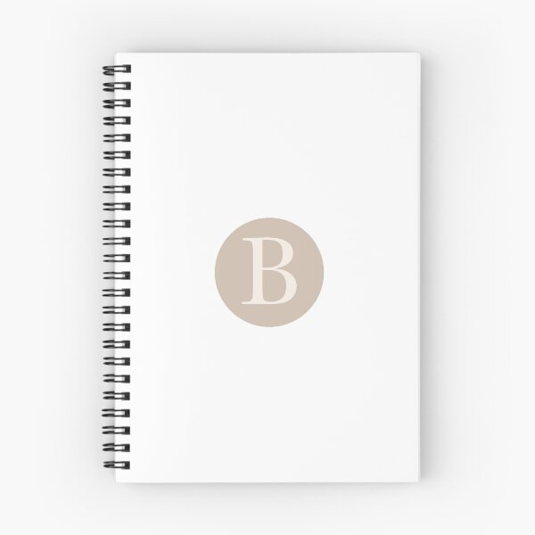 Item preview, B initial (tan) designed and sold by EMXEdesigns.