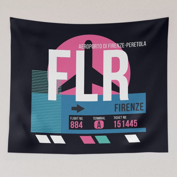 Item preview, Florence, Italy (FLR) Airport Code Baggage Tag designed and sold by SLAG-Creative.