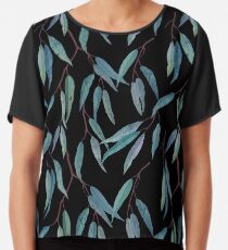 Eucalyptus leaves Chiffon Top