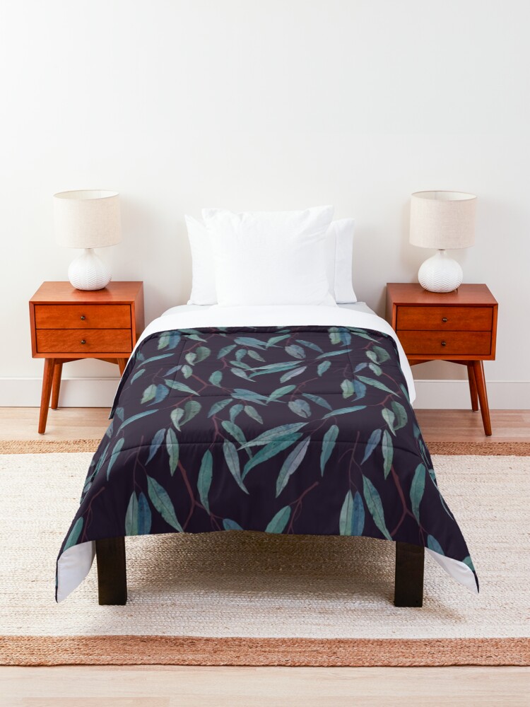 "Eucalyptus leaves" Comforter by LavishSeason Redbubble