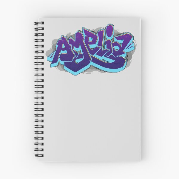 Aperçu de l'œuvre Nom Amelia Graffiti créée et vendue par NameGraffiti.