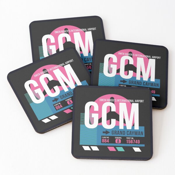 Item preview, Grand Cayman Islands (GCM) Airport Code Baggage Tag designed and sold by SLAG-Creative.