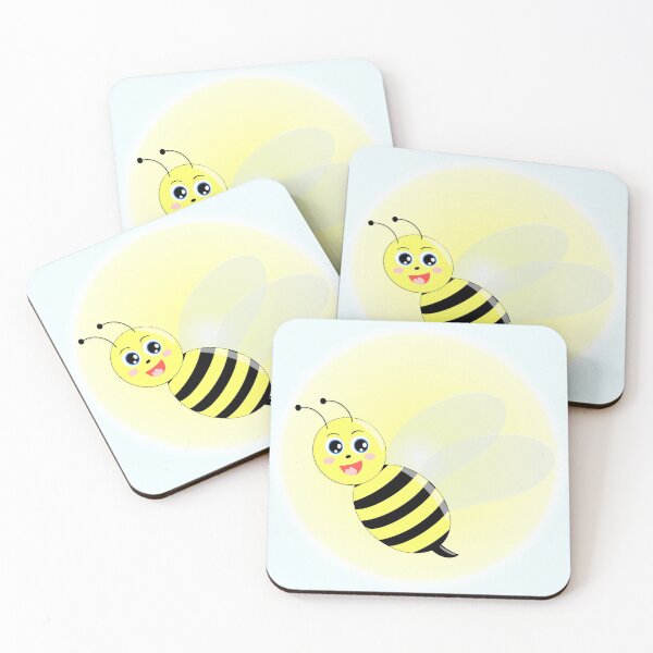 Item preview, Cute wholesome bee, in the light, endless pattern  designed and sold by bubbley2021.
