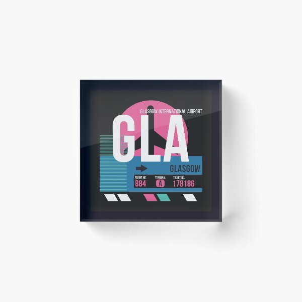 Item preview, Glasgow, Scotland (GLA) Airport Code Baggage Tag designed and sold by SLAG-Creative.